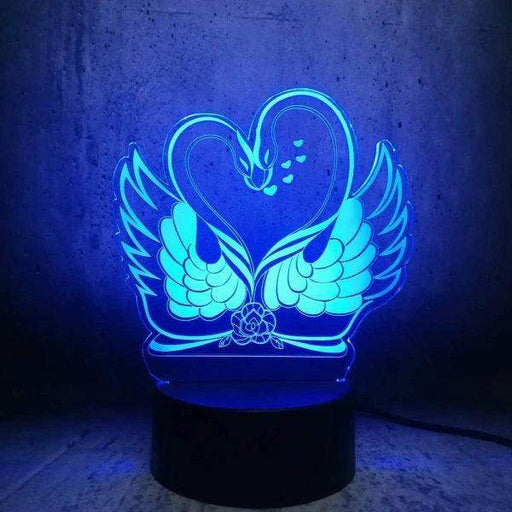 Swan Love Heart Lamp | Swan Heart night light | 30% OFF - Mufta Mart