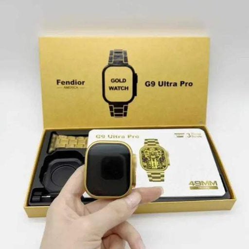 G9 Ultra Pro Gold 9 Smart Watch |  Golden Edition G9 Smart Watch | Mufta Mart